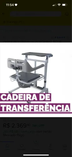 Cadeira de transferência 