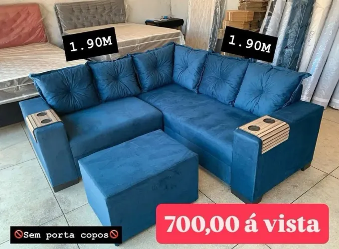 Sofá direto da fábrica entrega grátis Aparecida e Goiânia ,puff brinde