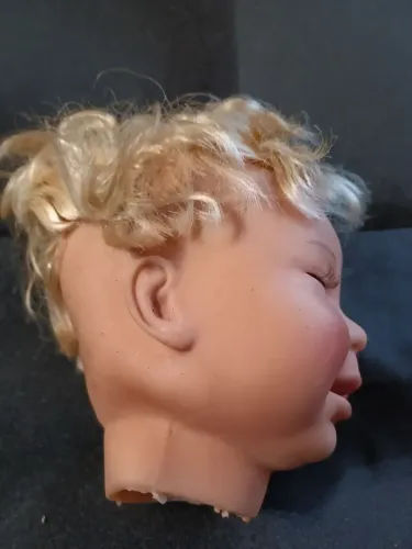 Cabeça de boneca para montar