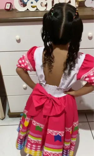 Vestido de quadrilha criança