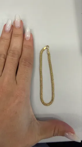 Pulseira modelo lacraia ouro 18K