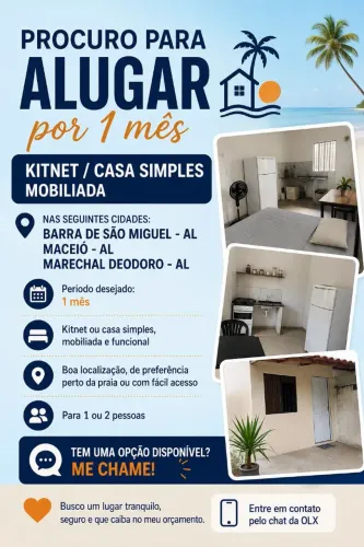 Alugo casa ou Kitnet 