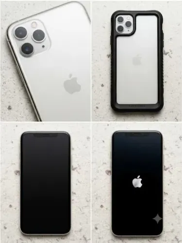 iPhone 11 Pro Max Branco/Prata - Impecável + Capa Anti-Impacto e Película Nova