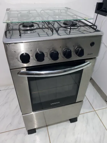 Fogão 4 Bocas INOX automático Estado de Novo - Entrego !