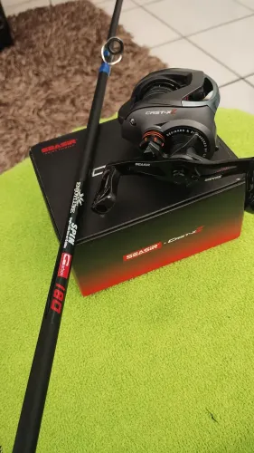 Carretilha Cast XZ e vara enjoylures
