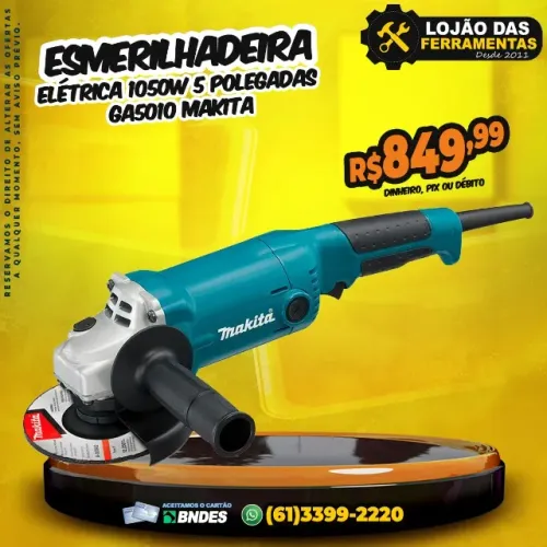 Esmerilhadeira 1050w 5 Polegadas GA5010 Makita