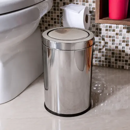 Lixeira Brinox Decorline 7,8 Litros com Tampa Basculante Inox