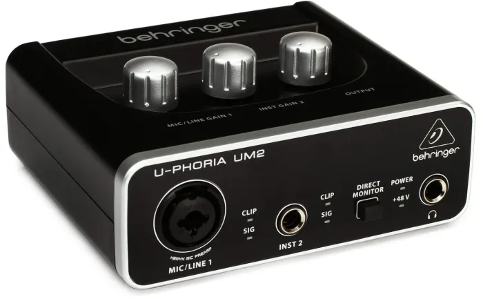Interface de Áudio Behringer U-PHORIA UM2