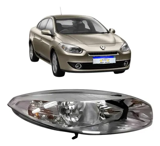 Farol Renault Fluence 2011 2012 2013 2014 2015 Elétrico Ld Direito/passageiro