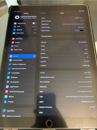 iPad Pro 12,9? 512gb com Apple Pencil