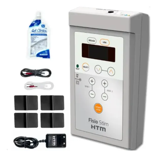 Fisio Stim Eletroestimulador Neuromuscular Portátil Tens Fes HTM