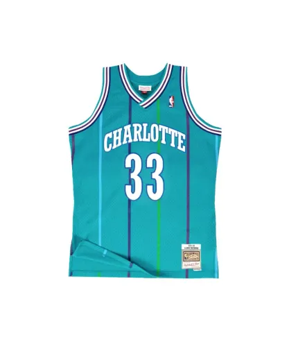 Camisa Charlotte Hornets #33 Alonzo Mourning Hardwood Classics Original
