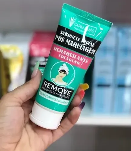 Sabonete Facial Pós Maquiagem Demaquilante 100ml Capim Limão