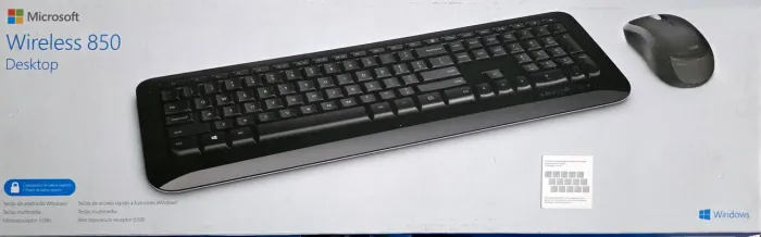 Teclado e Mouse Microsoft Wireless 850 Desktop