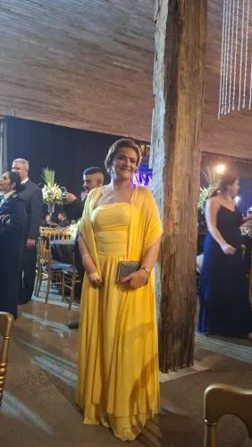 Vestido de Festa - Amarelo