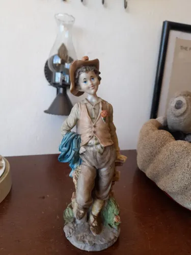 Estátua camponês de resina