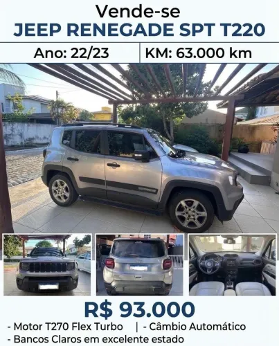 Jeep Renegade Sport T270 1.3 TB 4X2 Flex Aut. 2023