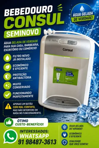Bebedouro Consul Seminovo com Filtro Novo