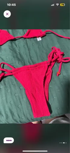 Biquíni vermelho marca água doce TAM M novo!!! Nunca usado