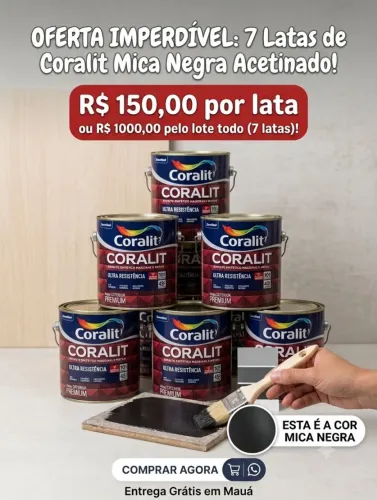 Galão 3,6 tinta coralit esmalte sintético