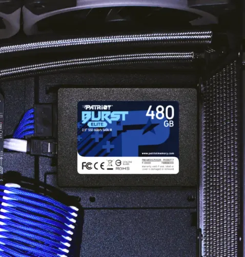SSD Patriot Burst Elite 480GB SATA III - 100% Saúde (Com Case Externa Zero de Brinde!)