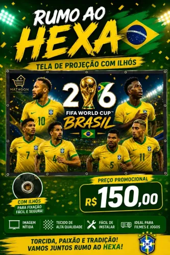 Tela de Projeção com Ilhós