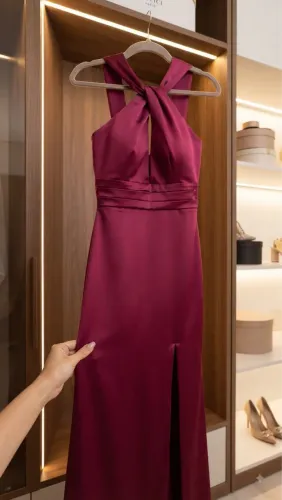 Vestido Marsala tamanho G