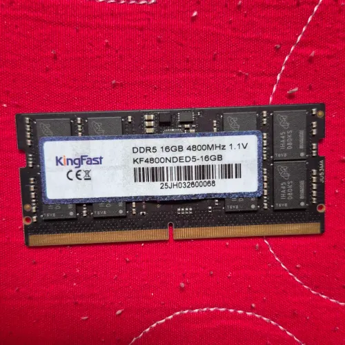 Memória RAM DDR5 KingFast SODIMM 16 GB 4800MHz Com Defeito