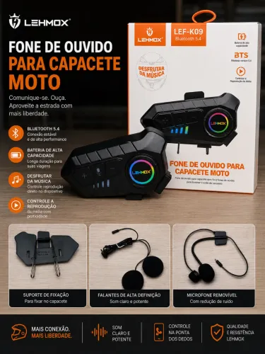 Fone para capacete