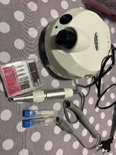 Nail Drill Porquinho 30.000 RPM Branco
