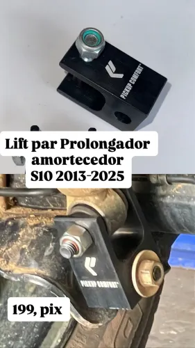 Calços amortecedores traseiro s10 alumínio