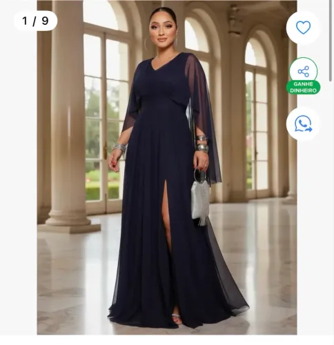 Vestido casamento azul royal