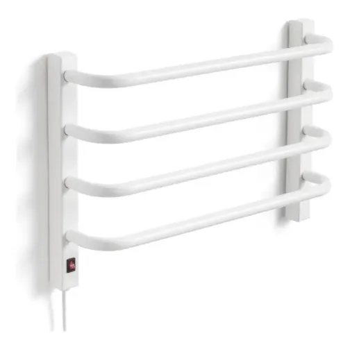 Toalheiro Térmico Pequeno Branco - 1 Toalha 220V Fio esquerdo