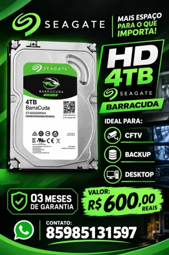 HD 4tb seagate / novíssimo