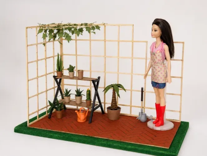 Floricultura para bonecas (tamanho Barbie)