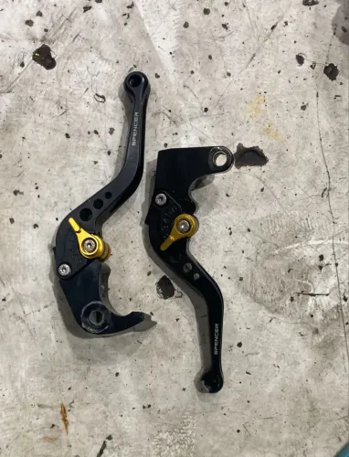 Par de Manetes Esportivas Ajustáveis Spencer - p/ Honda CBR 600