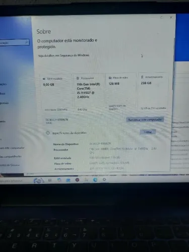 Lenovo IdeaPad i5 1135G7 @ 2.40GHz (11a Geração)