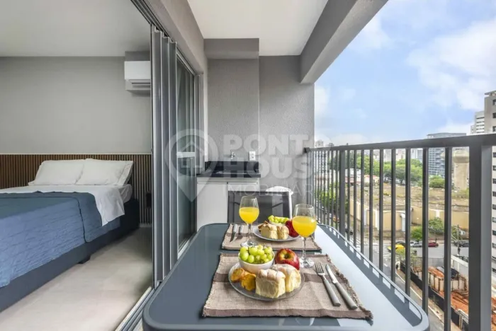 Studio à venda na Vila Mariana 28m², mobiliado, a 500 metros do metrô Ana Rosa
