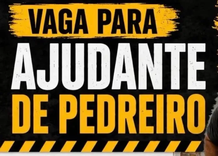 Vaga para Servente.