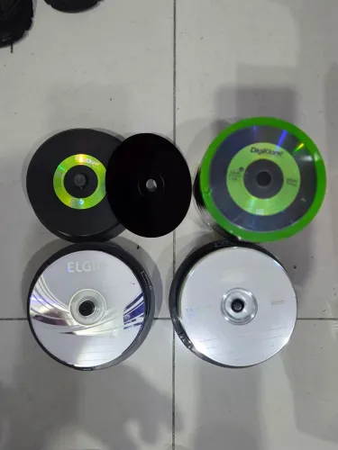 Lote Mídias Virgens: CDs e DVDs Raros (DigiKlone Vinil, Dual Layer, TDK)