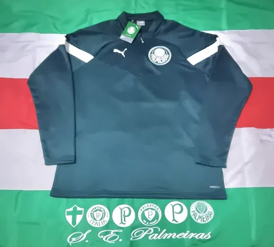 Blusa Palmeiras Puma GG nova zíper 1/4