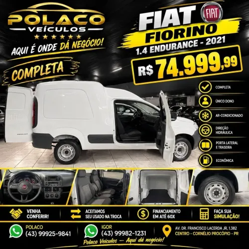 Fiat Fiorino Endurance EVO 1.4 Flex 8V 2P 2021