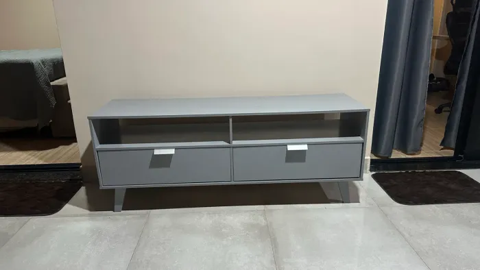 Rack cinza para tv até 55 polegadas