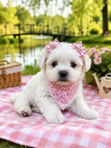 Impecáveis filhotes de Lhasa apso fêmea branquinha 