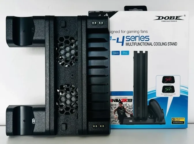 Base cooler + carregador de controle Ps4