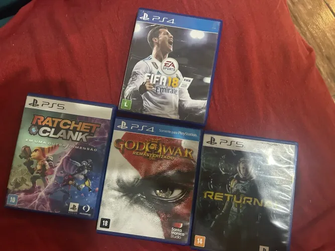 Vendo 4 jogos de ps4 ps5 30 reais cada