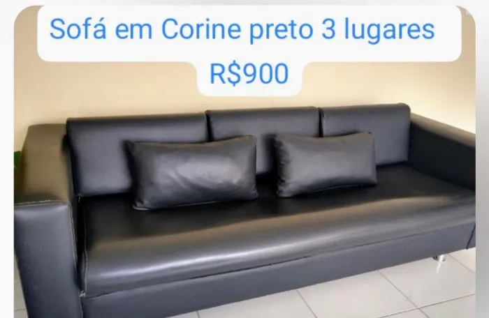 Sofá em corino 