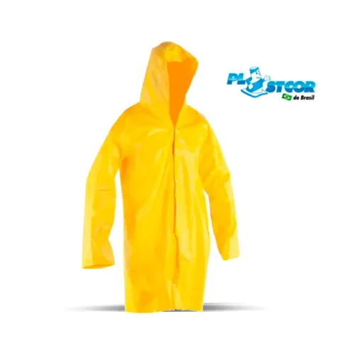Capa Chuva PVC Forrado GG Amarela - FIT- C.A.36254 - Plastcor