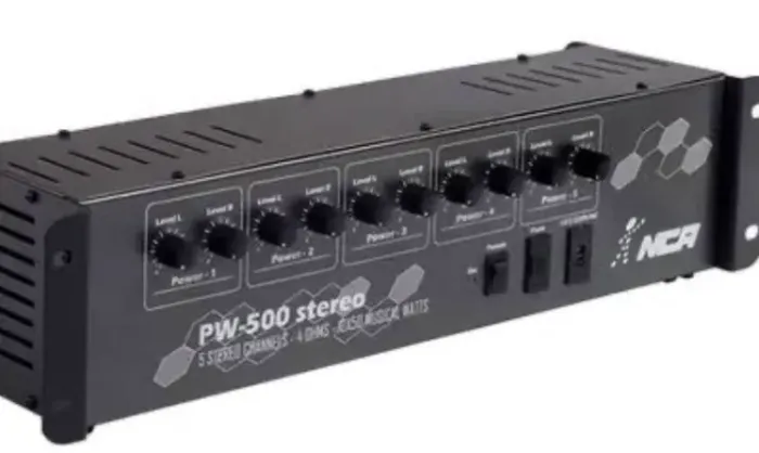 Amplificador NCA PW 500 (novíssimo, revisado, em Sorocaba)