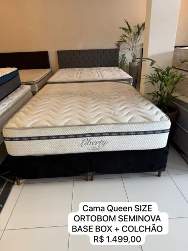 Cama box QUEEN ORTOBOM LIBERTY - Entrego! 